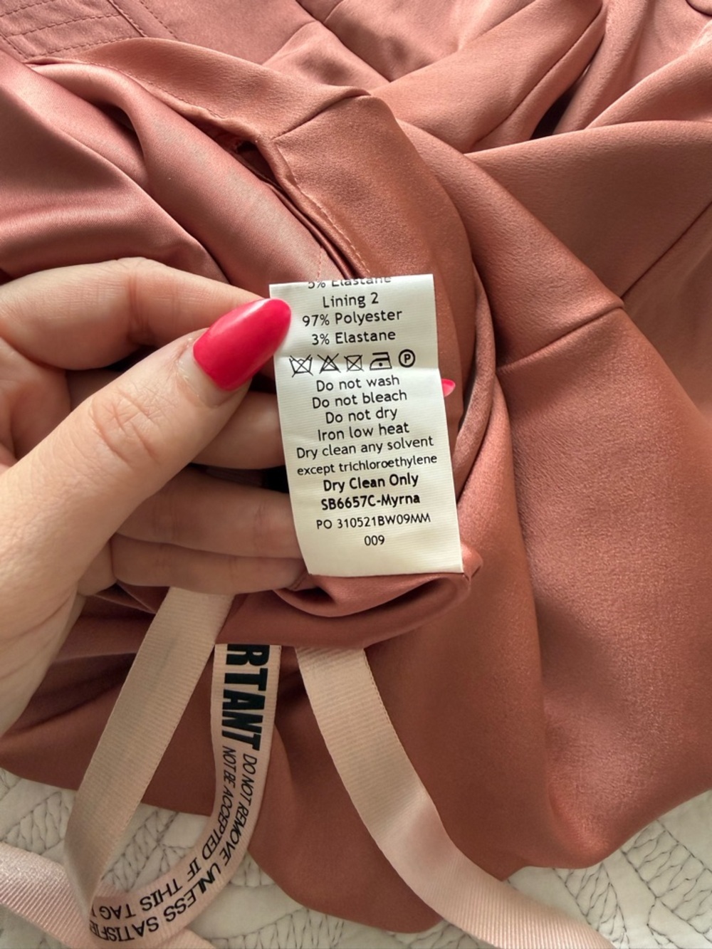 NWT - House of CB - Myrna Rose Satin Corset Slip Dress - Picture 7 of 14